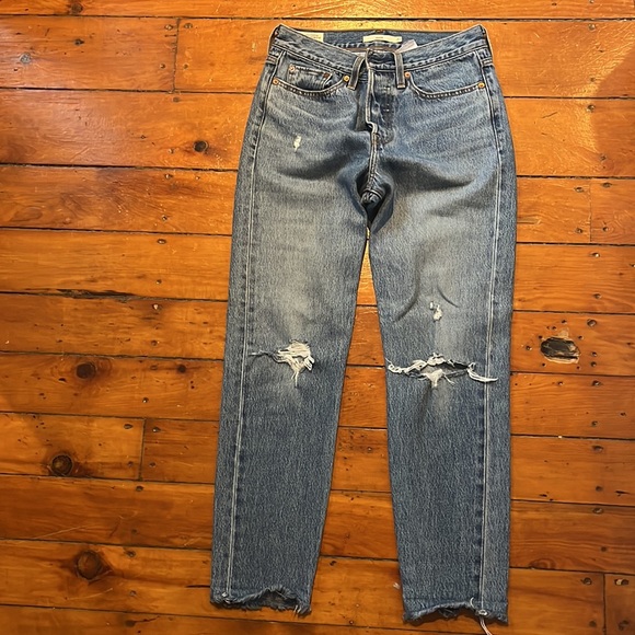 Levi’s size 27 high rise wedgie straight leg jeans - Picture 6 of 7